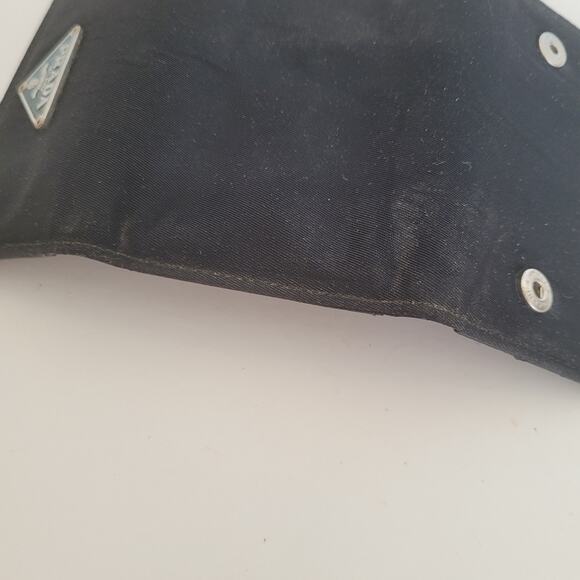 Authentic Tessuto Nero Prada Multicles Key Holder Hooks Case Black Small Wallet - Picture 8 of 11